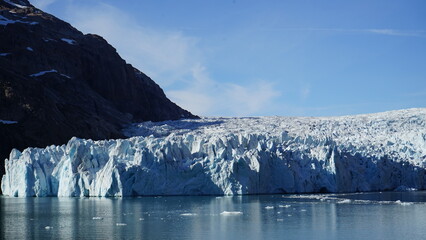 Gletscher in der Prince Christian Sund Passage in Gr&ouml;nland