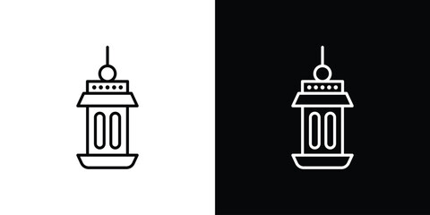 Ramadan lantern icon design elements pack. Vector symbols for UI Designs