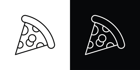 Pizza icon design elements pack. Vector symbols for UI Designs