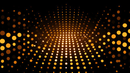 Abstract background of golden and brown bokeh lights