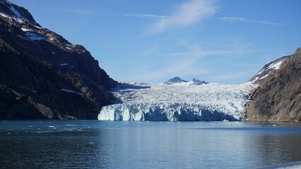 Gletscher in der Prince Christian Sund Passage in Gr&ouml;nland