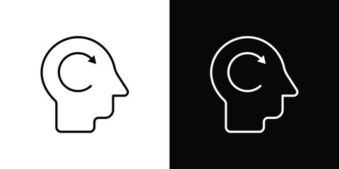 Memory recall icon design elements pack. Vector symbols for UI Designs