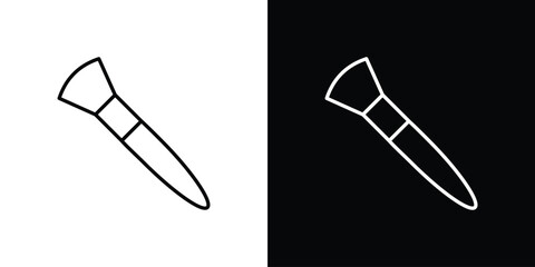 Makeup brush icon design elements pack. Vector symbols for UI Designs