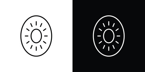 Kiwi icon design elements pack. Vector symbols for UI Designs