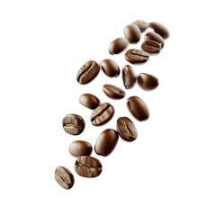 Naklejka premium coffee beans isolated on a white background