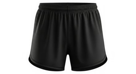 Black Athletic Shorts Mockup Sportswear Design