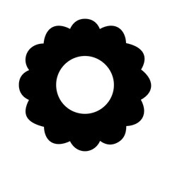 Symbol of floral design. Pattern of daisy, rose and chamomile