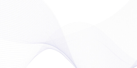 Dynamic minimal smoke sound blue line. Abstract glowing white blend line smooth flow soundwave curve energy gradient vector futuristic digital outline line science design.	