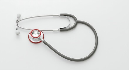 A close-up view of a stethoscope, highlighting its functional design and sleek, modern look.