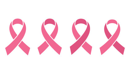 Breast Cancer Awareness Pink Ribbon Vector Illustration