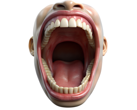 teeth isolated on white background - Powered by Adobe