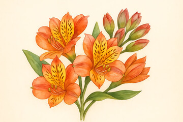 Kangaroo Paw Flower isolated on white background 