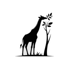 Giraffe Silhouette Vector