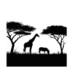 Safari Animal Silhouette