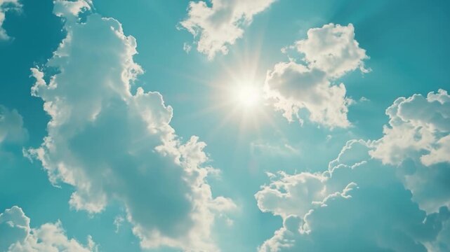 A picture of a bright sun breaking through the clouds, perfect for representing hope and optimism