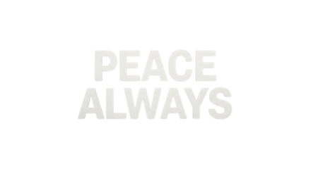 Promote world peace with this bold, modern slogan: Peace Always! Perfect for posters, banners, social media campaigns, and designs that inspire hope
