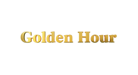 Elegant golden hour text effect perfect for adding a touch of luxury and sophistication to your designs, ideal for branding and titles, now!