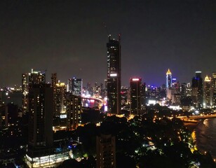 Fototapeta premium City skyline at night