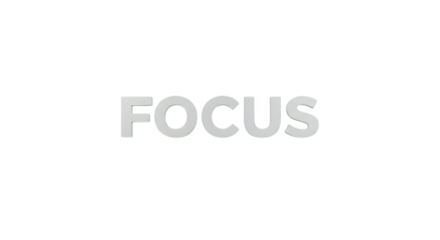 Stay focused and motivated with this bold word art, perfect for business presentations, creative projects, or inspirational campaigns to boost productivity