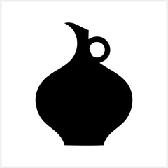 Stencil jug water wine icon Drink clipart Vector stock illustration