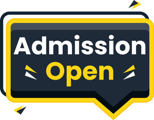 admission open banner clipart design