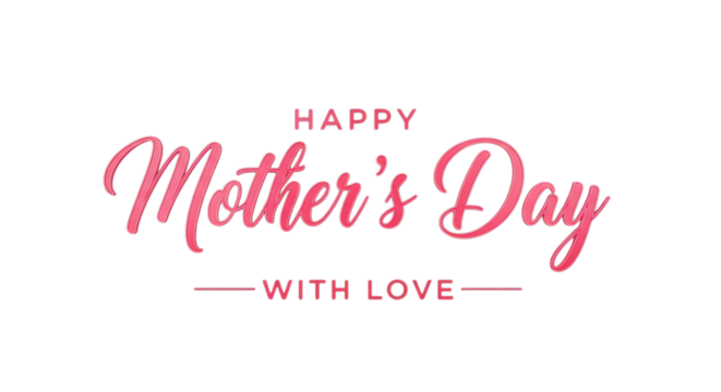 Express your heartfelt appreciation with this elegant Happy Mother's Day design, perfect for cards, banners, and social media posts celebrating moms