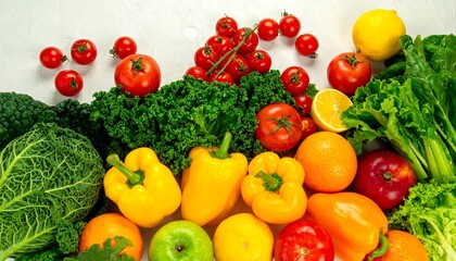 Vibrant array of fresh produce