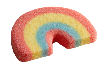 Rainbow Glitter Cookie Dessert with Missing Piece