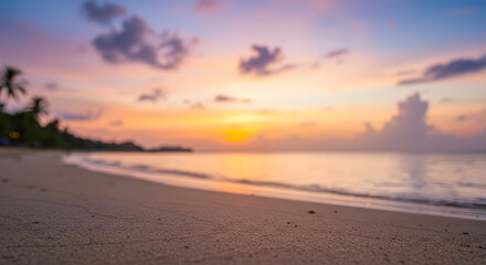 Obraz premium beach sun set/ sun rise