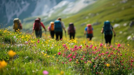 Hikers meadow flowers