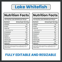 Lake Whitefish Freshwater Fish Illustration