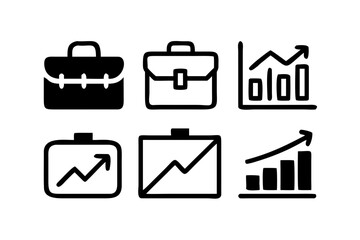 Business and financial growth icons