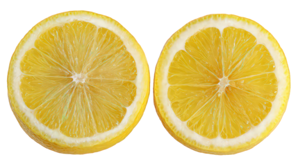 Two Lemon Halves with Glitter