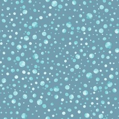 Part of the Capybara bath collection with matching patterns, animals and plants. Seamless pattern, soap bubbles on a blue background