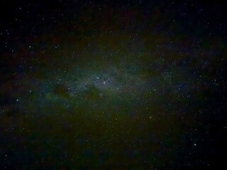 Starry night in New Zealand with Milky way view