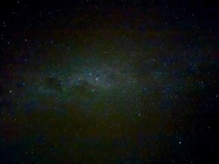Starry night in New Zealand with Milky way view