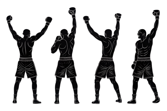  silhouettes of people isolated on white background. PNG Transparent file type with high definition quality And vibrant color grading Available.