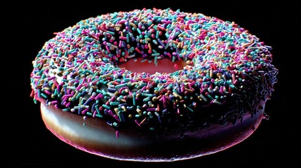 Chocolate Sprinkle Donut: Dark and Delicious Treat