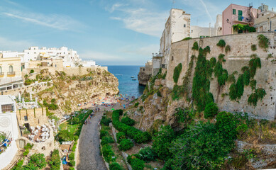 Cliffside Houses Above the Adriatic in Polignano a Mare