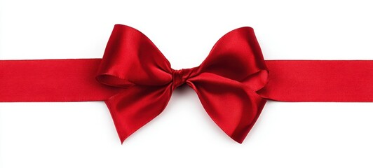 The Elegant Red Satin Bow Perfect for Gift Wrapping and Decoration