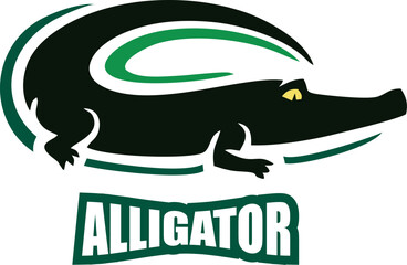 Vector of crocodile Logo design on white background. Wild Animals. Reptile. Alligator Logo Easy editable layered vector illustration.