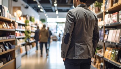 Obraz premium Person shopping grocery store