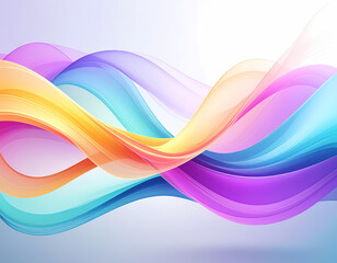 Vibrant abstract background with colorful flowing wave and smooth line. This creative vector graphic design with modern digital art style perfect for dynamic wallpaper or banner