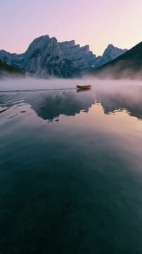 sunrise over the lake
