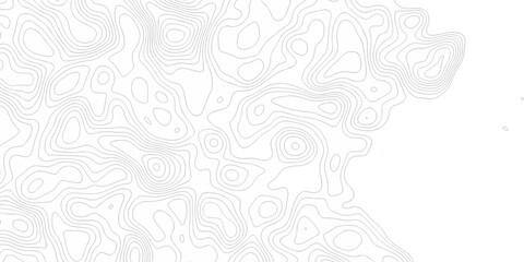 Abstract minimal vector topo map creative discovery White wave grid stripe line map topography. vector geographic contour mounted map background.	