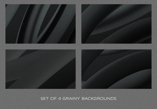 Set of 4 Grainy Backgrounds