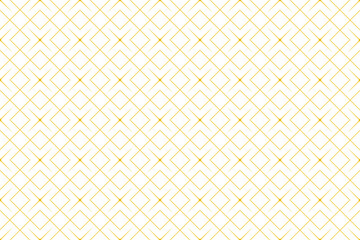 Seamless geometric pattern of delicate golden lines forming square diamond and grid design on white background, elegant vector illustration