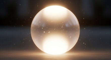 Glowing Orb with Particles, Mysterious Energy Ball