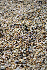 pebbles on the sand