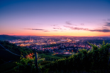 Fototapeta premium Stuttgart Citylights